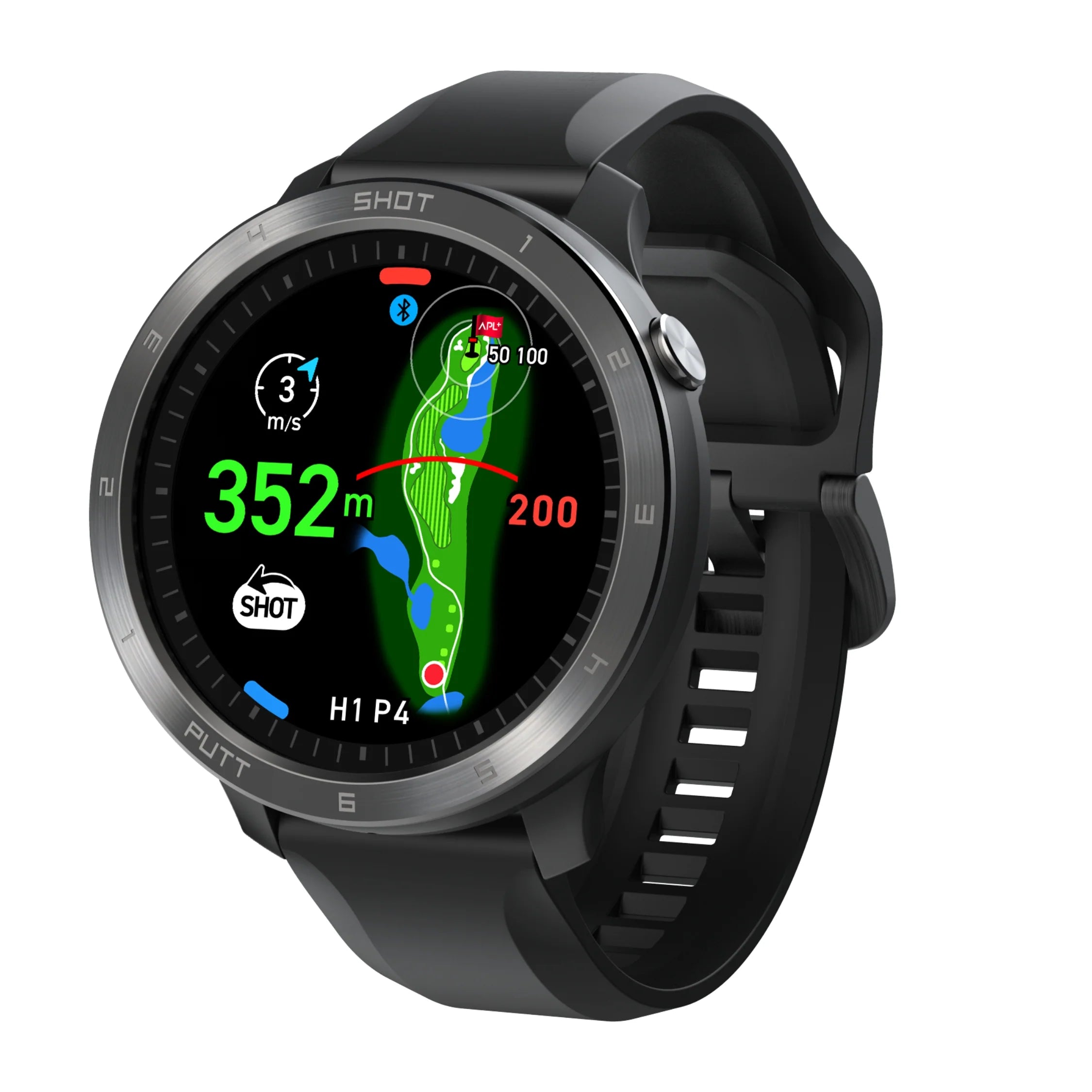 Voice Caddie T11 Pro GPS golf watch with touchscreen and on course distance tracking