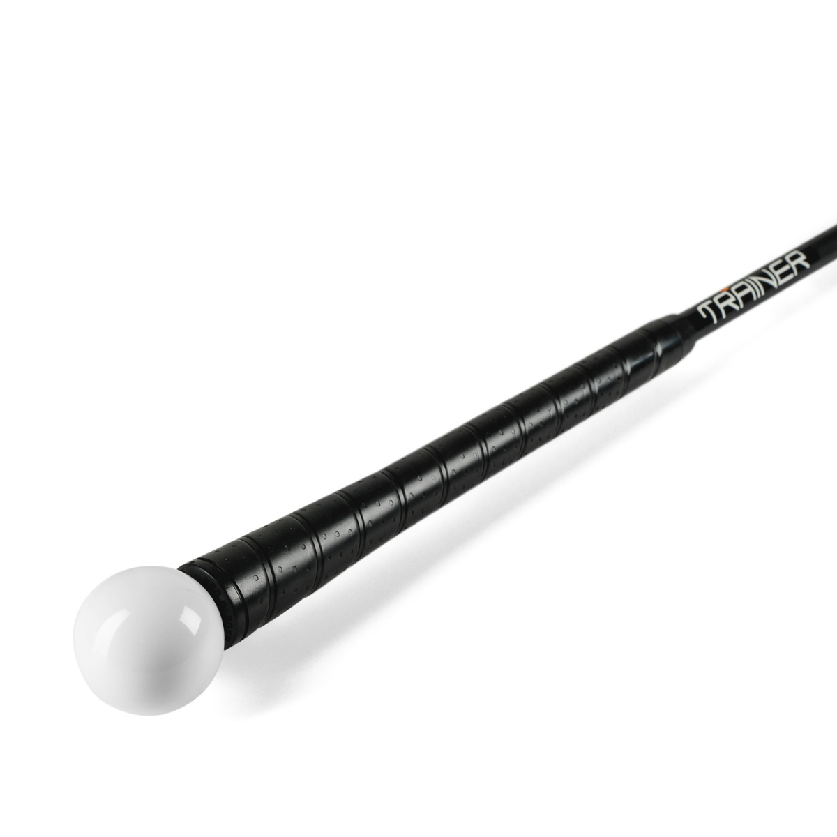 Black and white Orange Whip Trainer on a white background