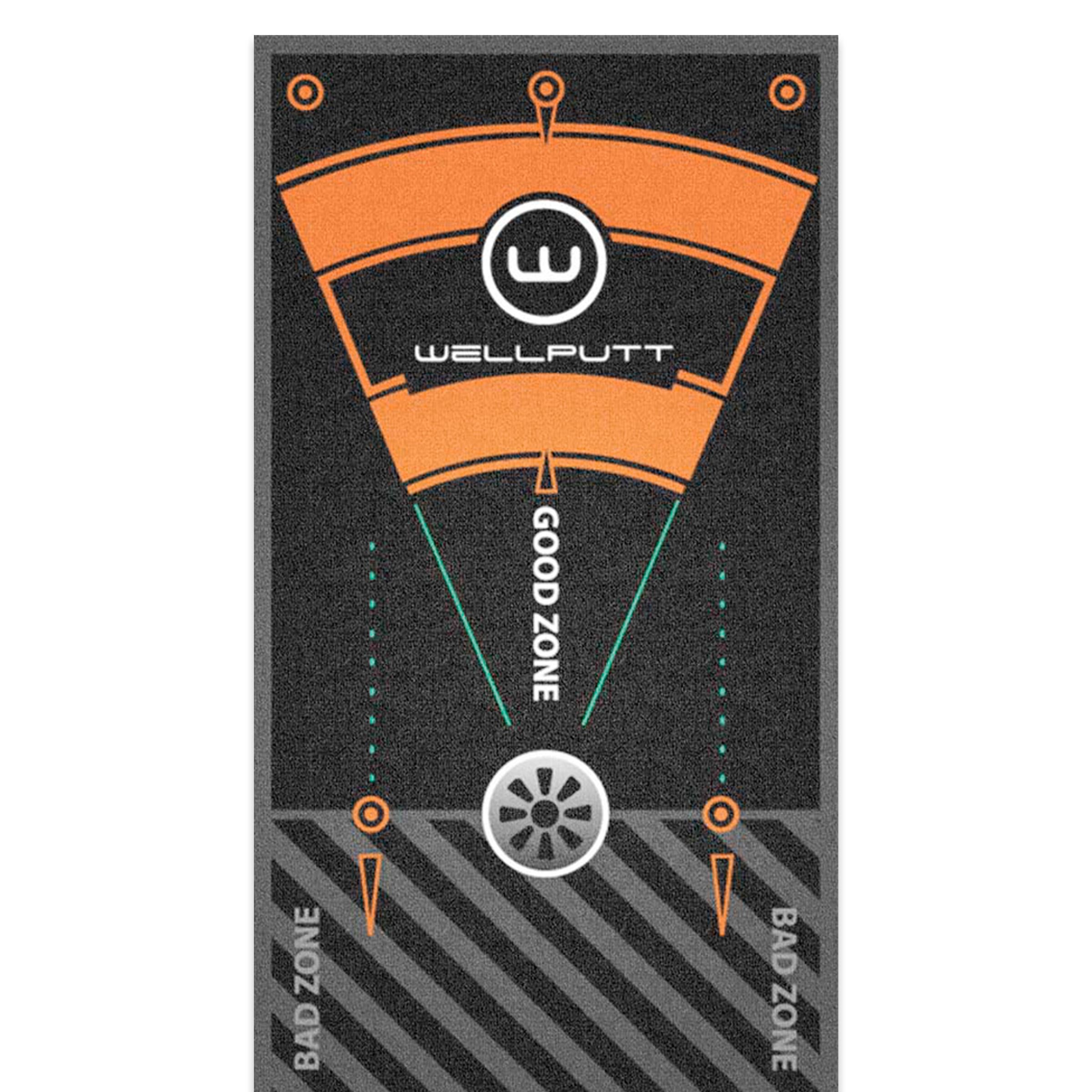 Wellputt 13ft Classic Black putting mat for professional putting practice indoors