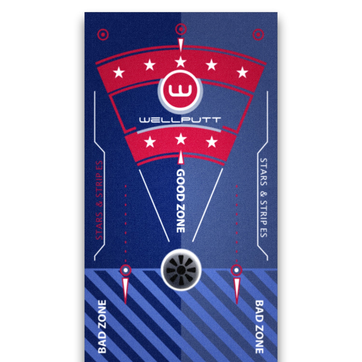 Wellputt 13ft Putting Mat - Stars and Stripes Special Edition image 2