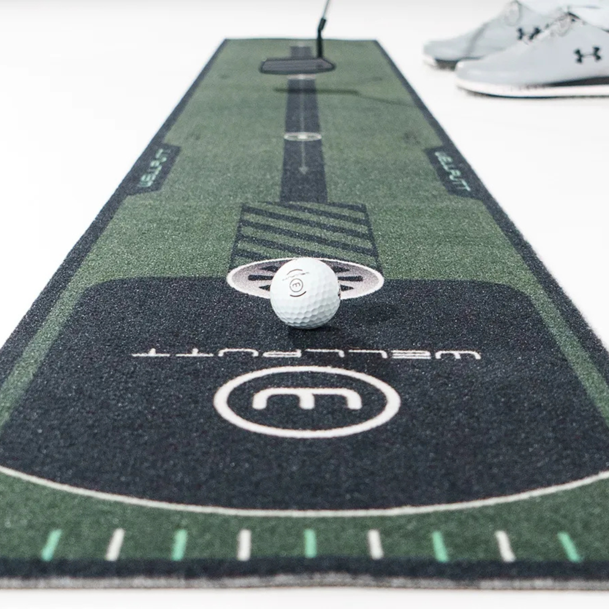Wellputt 8ft Essential putting mat for indoor short putt golf practice