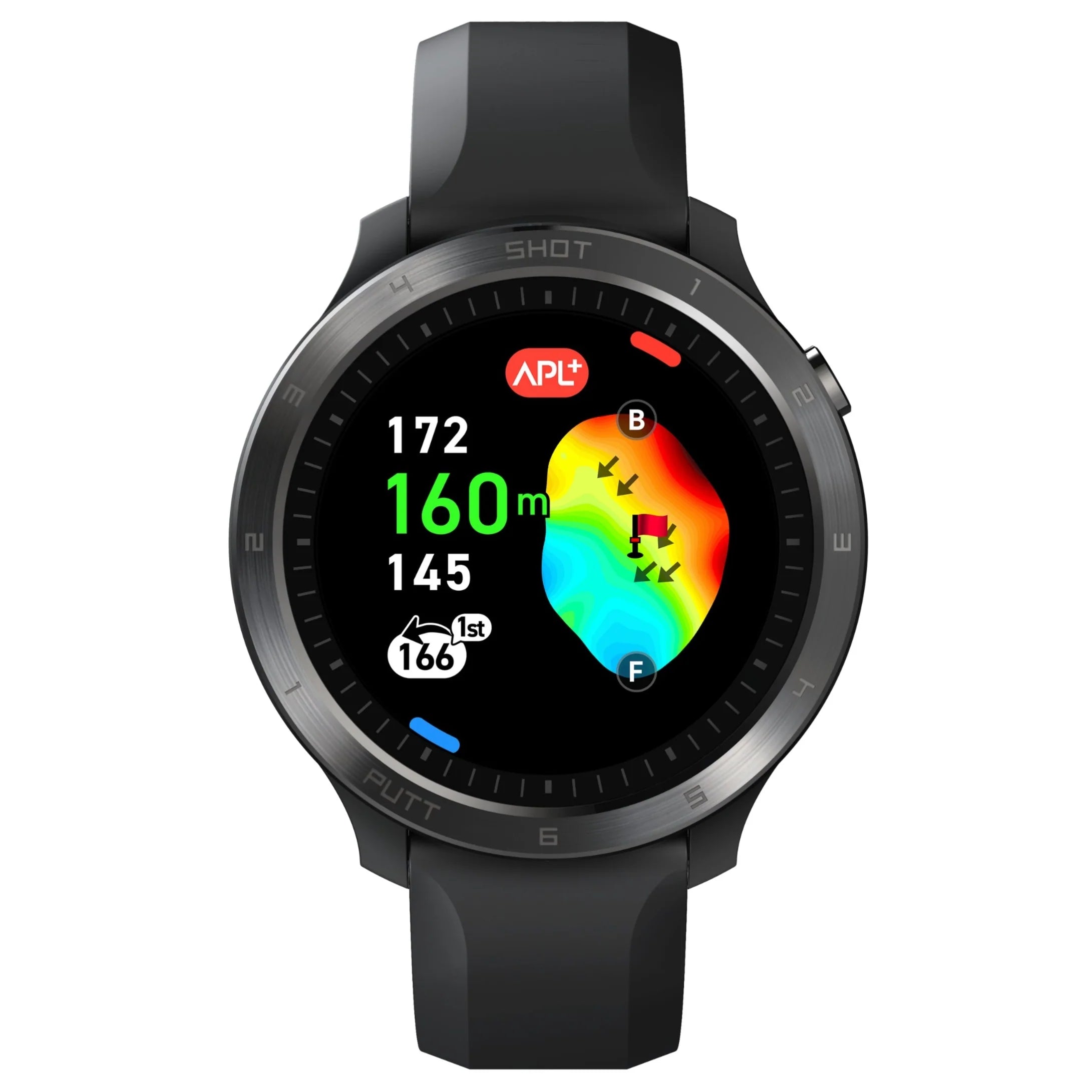 Voice Caddie T11 Pro GPS golf watch with touchscreen and on course distance tracking