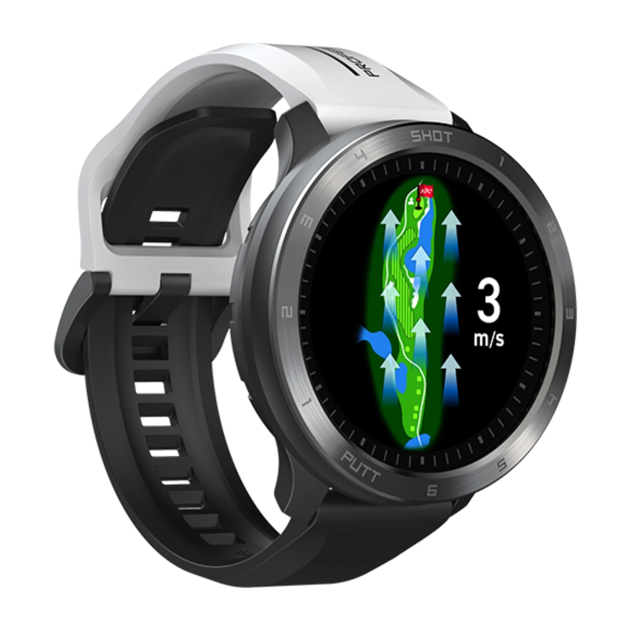 Voice Caddie T11 Pro GPS golf watch with touchscreen and on course distance tracking