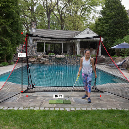 Rukket SPDR Portable Driving Range Net With Tri-Turf Mat (SPDR100)