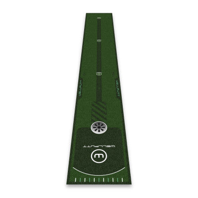 Wellputt 8ft Essential putting mat for indoor short putt golf practice

