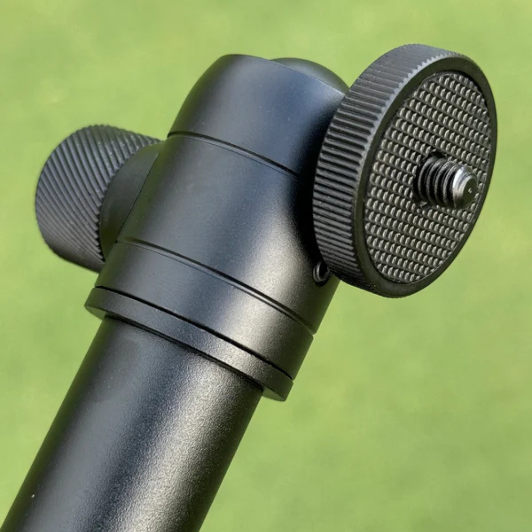 iRange Sports Stick EXT with MagSafe puck for adjustable golf swing video filming