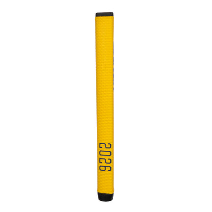 Side view of the Garsen Leaderboard putter grip featuring 2026 Majors Collection branding