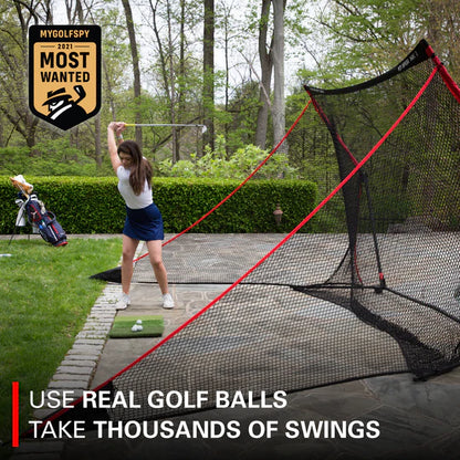 Rukket SPDR Portable Driving Range Net With Tri-Turf Mat (SPDR100)