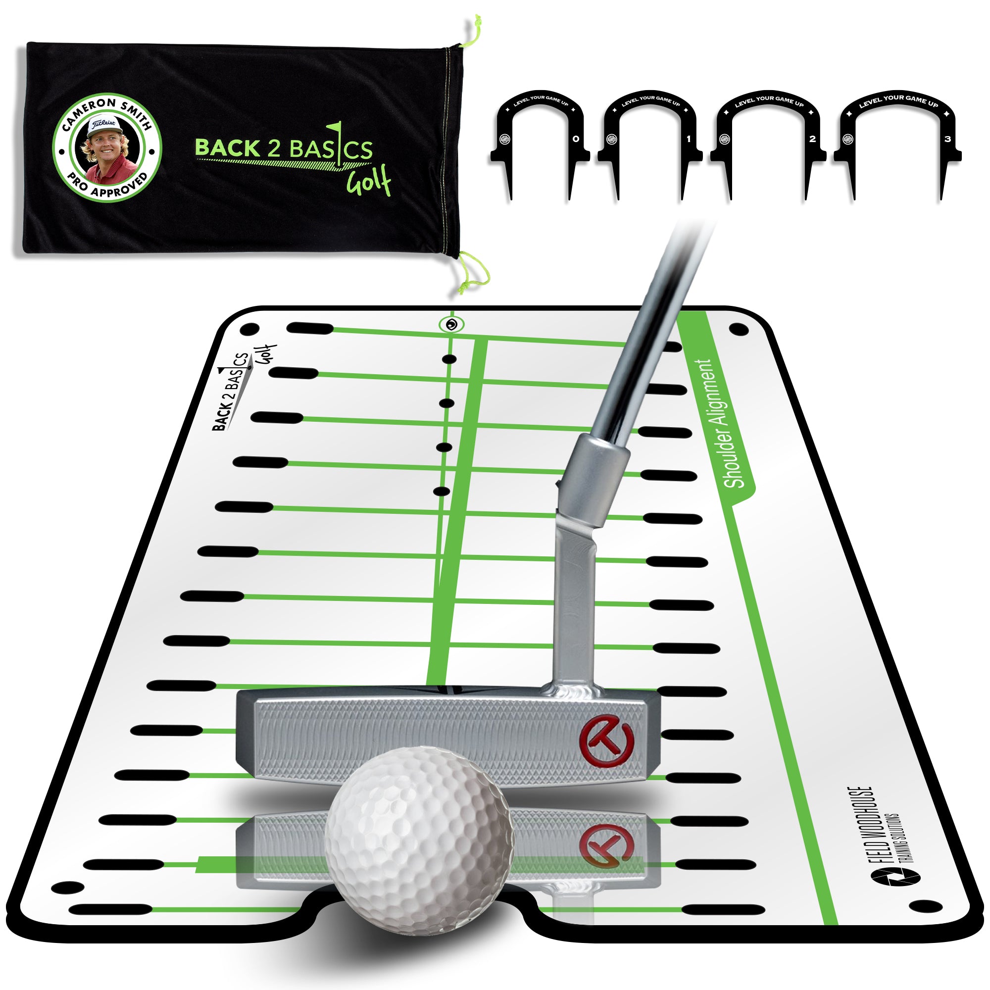 Back 2 Basics Pro Path Putting Mirror with 4 Gates image 1