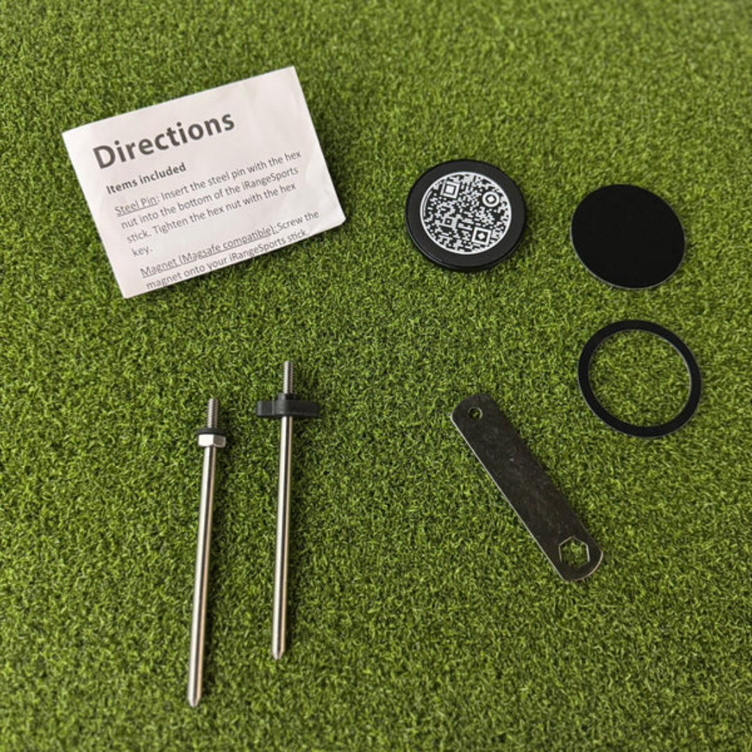 iRange Sports Stick EXT with MagSafe puck for adjustable golf swing video filming