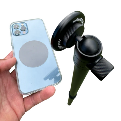 iRange Sports Stick EXT with MagSafe puck for adjustable golf swing video filming