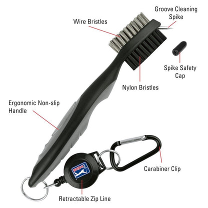 PGA Tour Deluxe Club Brush - Grey image 2