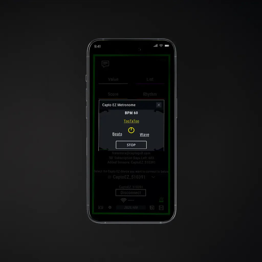 Capto EZ Audible Rhythm (built-in metronome)