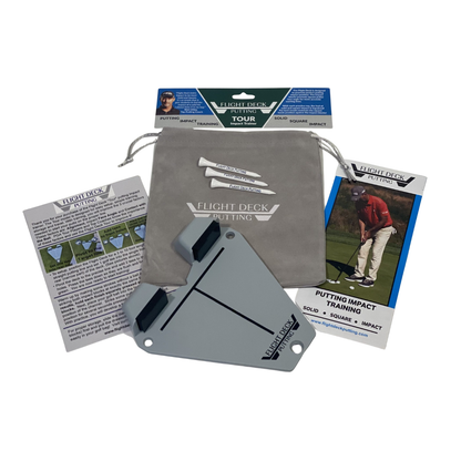 Flight Deck Putting Tour inclusions on white background