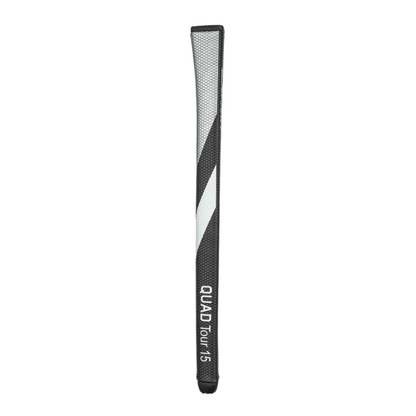 Golf club putter grip with black and white pattern on a white background