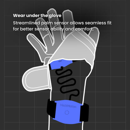 HackMotion Sensor 4 being worn under the glove