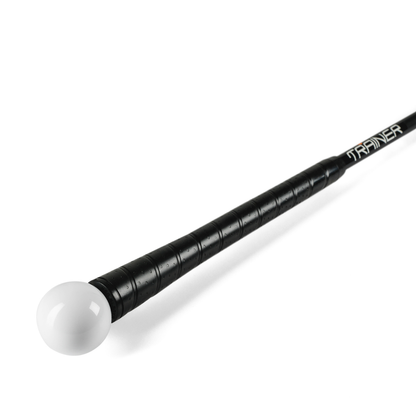 Black and white Orange Whip Trainer on a white background