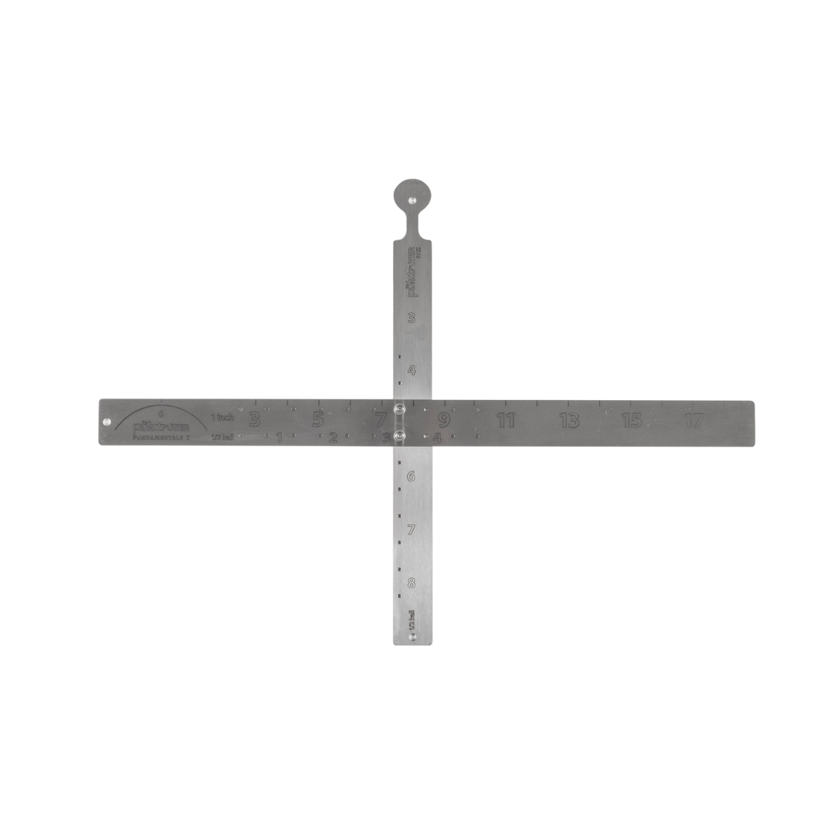 Metal square tool on a white background
