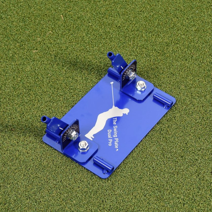 Swing Plate Dual training aid for golf setup consistency and stance alignment