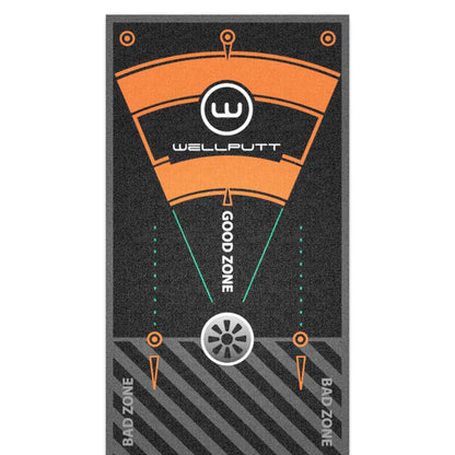Wellputt 13ft Classic Black putting mat for professional putting practice indoors