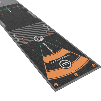 Wellputt 13ft Classic Black putting mat for professional putting practice indoors