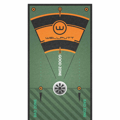 Wellputt 13ft Classic Green putting mat for accurate indoor putting practice