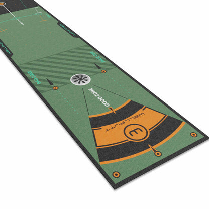 Wellputt 13ft Classic Green putting mat for accurate indoor putting practice