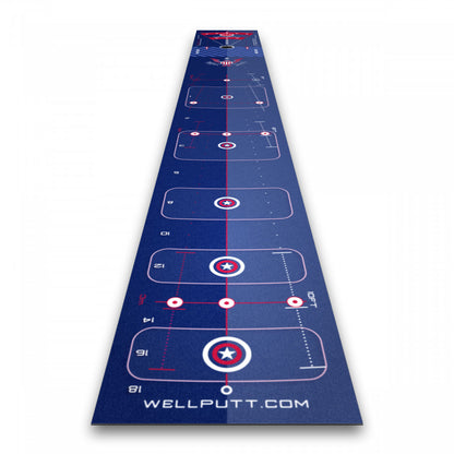 Wellputt 13ft Putting Mat - Stars and Stripes Special Edition image 1