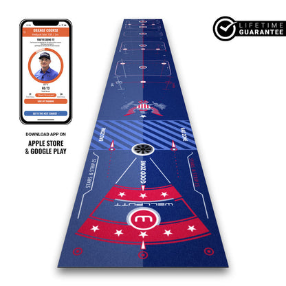 Wellputt 13ft Putting Mat - Stars and Stripes Special Edition image 0
