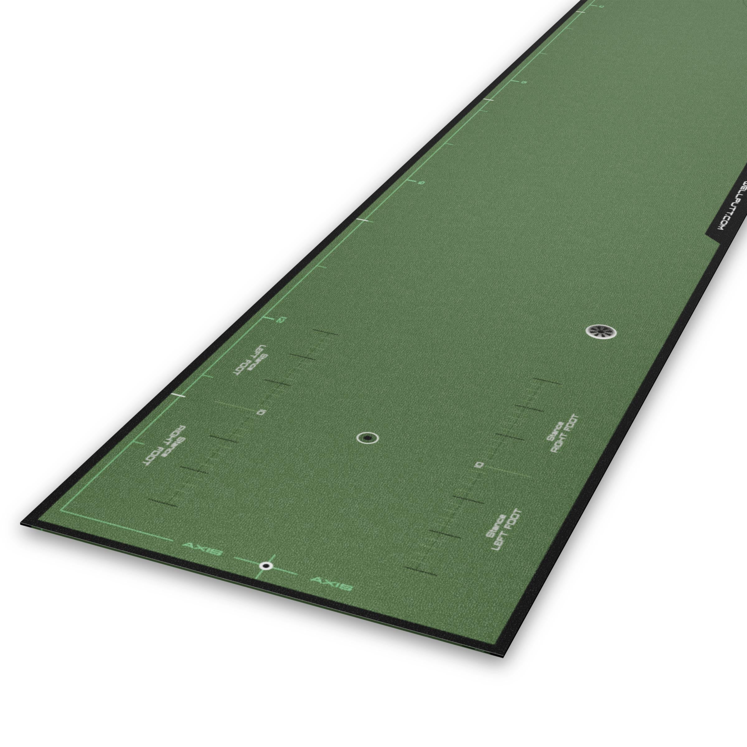 Wellputt 16.4ft Ultimate Fitting putting mat for advanced training and putter fitting