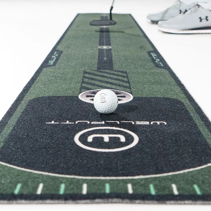 Wellputt 8ft Essential putting mat for indoor short putt golf practice
