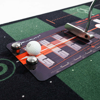 Wellputt indoor golf tees with weighted base for stable practice on putting mats