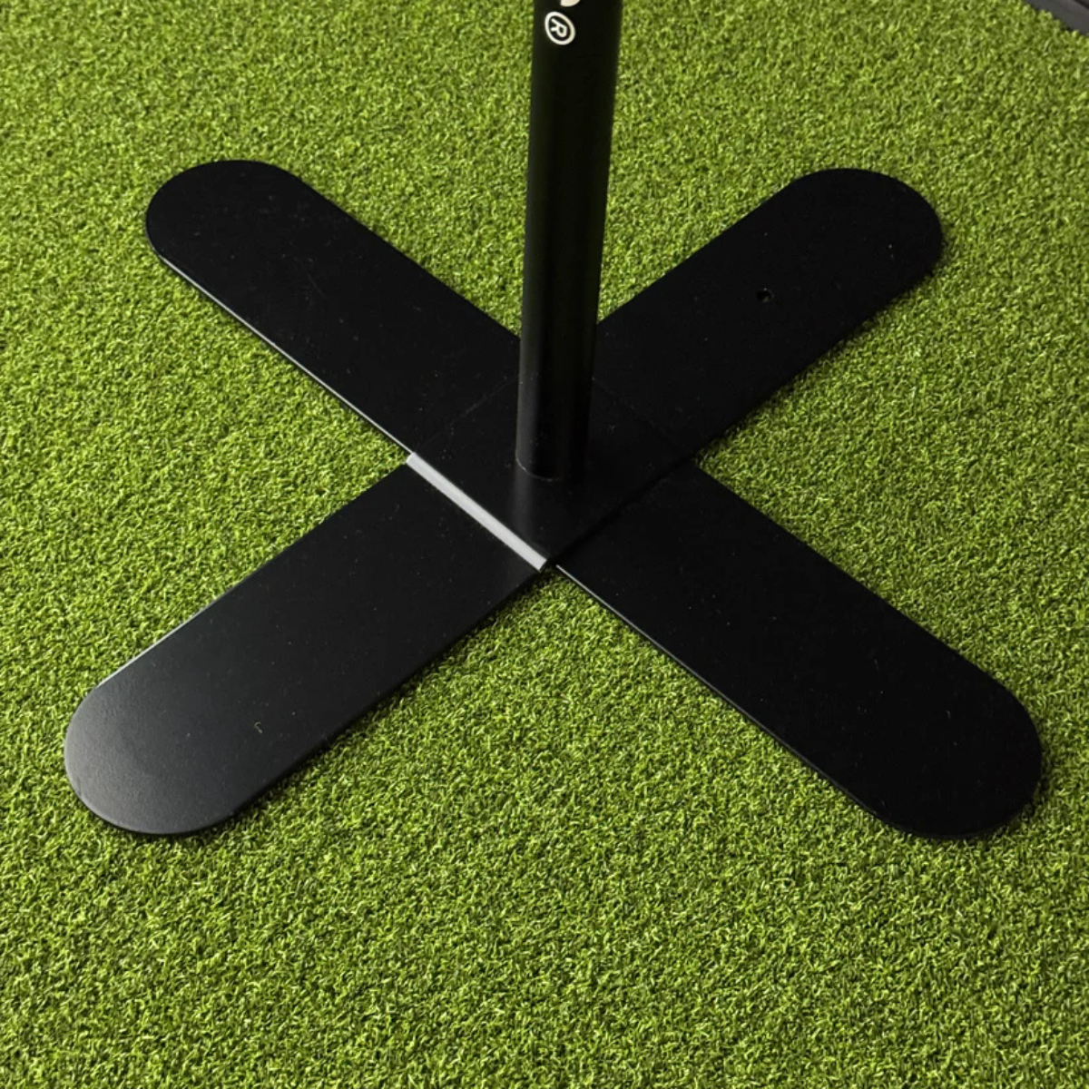 iRange Sports Indoor Base XL for stable and repeatable golf swing filming setup