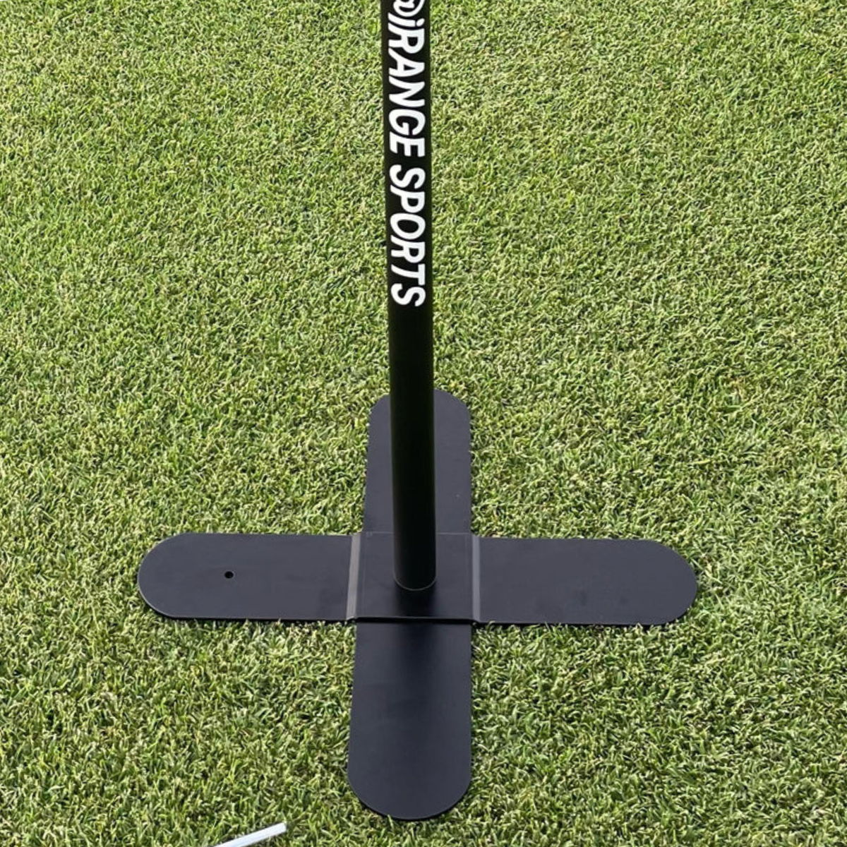 iRange Sports Indoor Base XL for stable and repeatable golf swing filming setup
